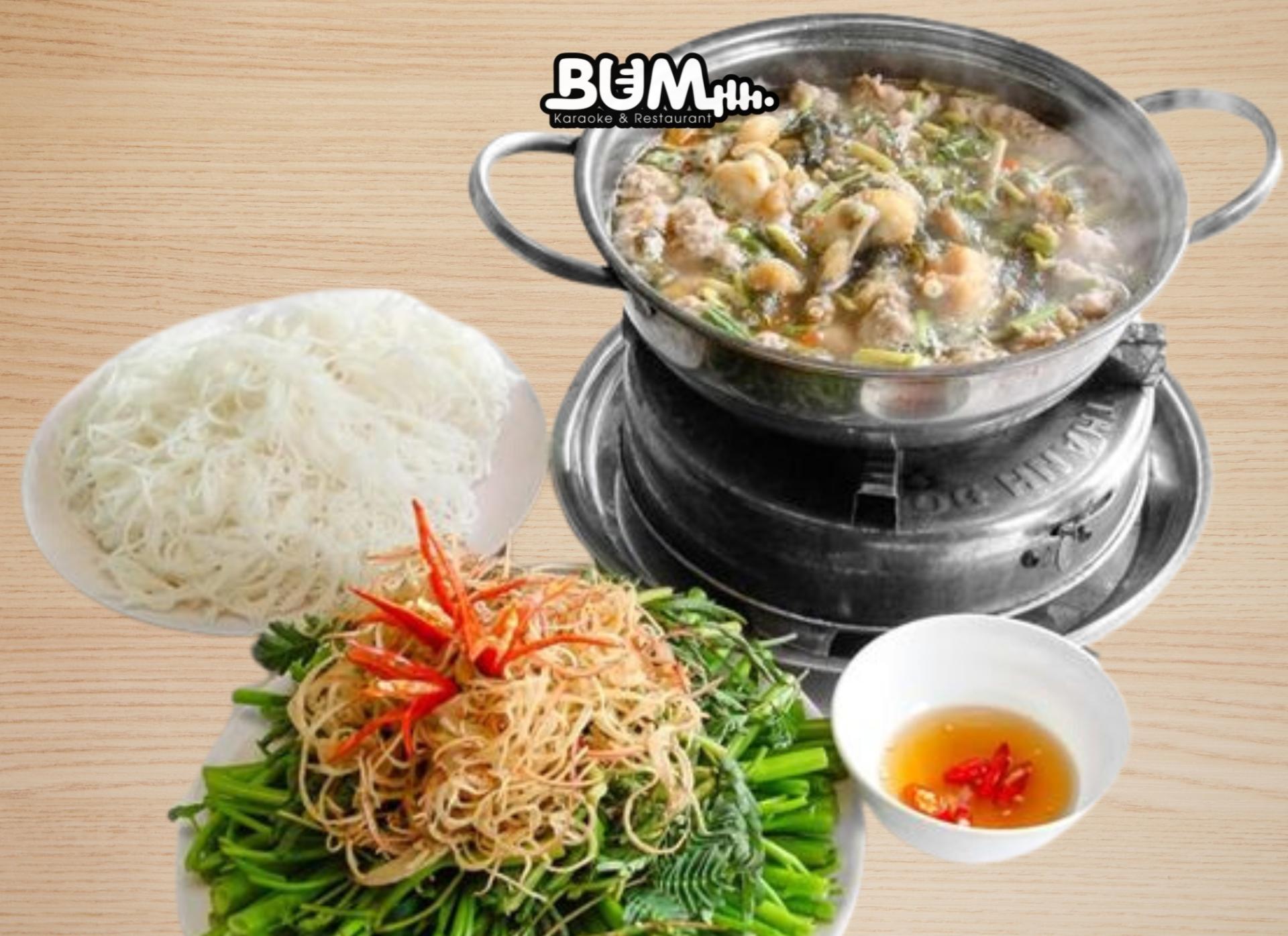 Lẩu ếch lá giang